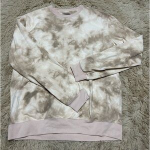 Pink Bleach Washed Sweatshirt